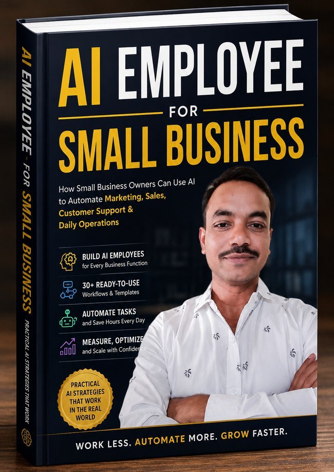 Cover of AI Employee for Small Business, a practical AI playbook for small business owners